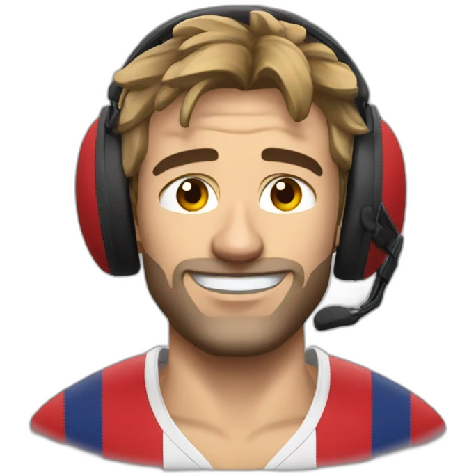 Antoine dupond avec casque rugby emoji