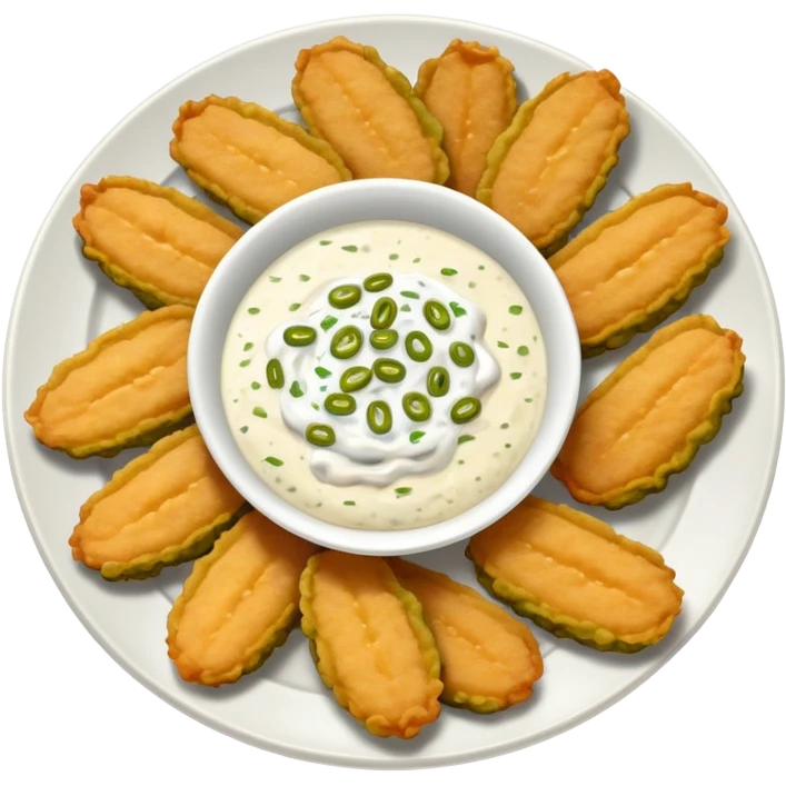 Plate of fried pickles  emoji