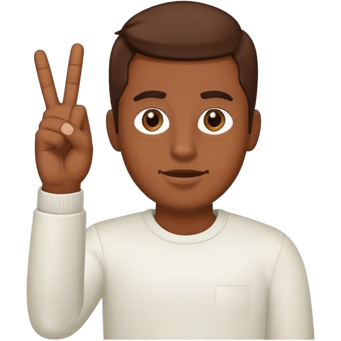 Brown skin guy sticking the middle finger up emoji
