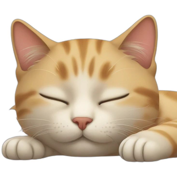 Cat sleeping emoji
