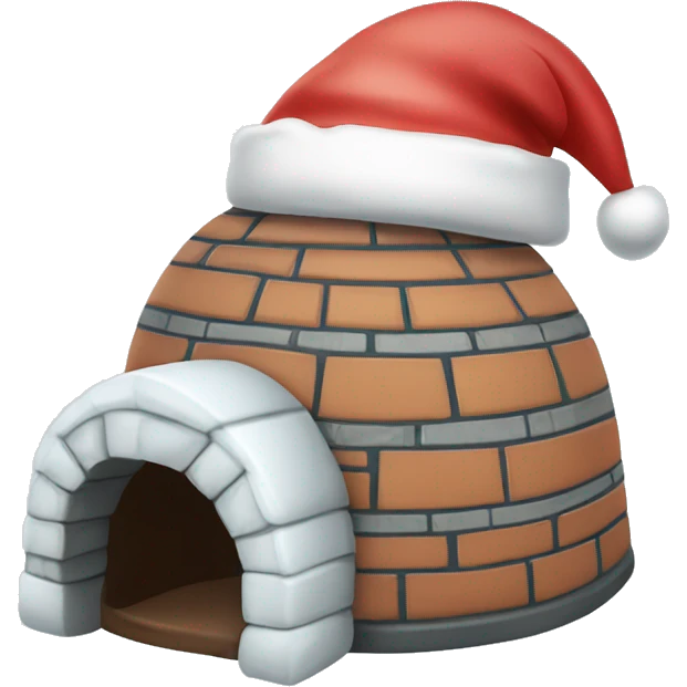 igloo xmas santa hat emoji