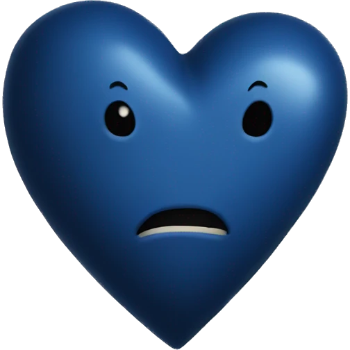 Dark blue heart  emoji