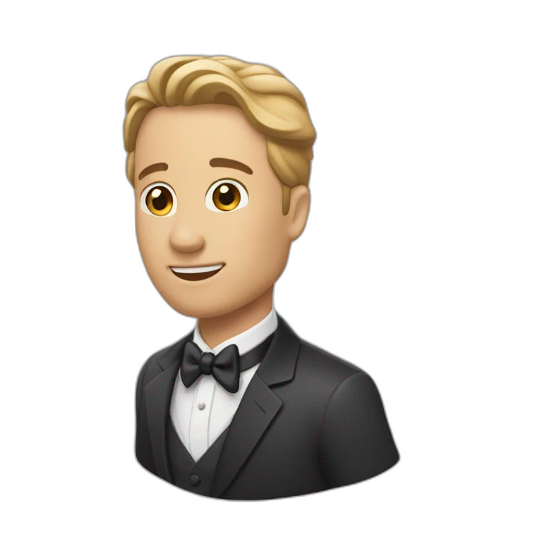 Un homme qui demande en mariage emoji