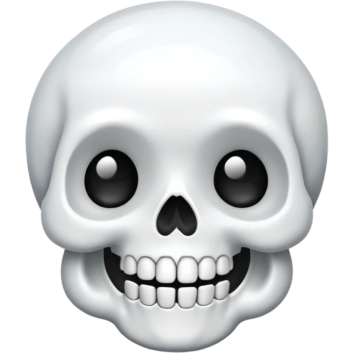 kawaii cute skull emoji