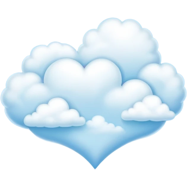 heart shaped cloud emoji
