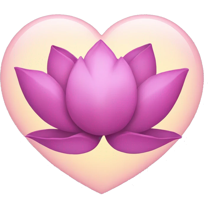 Lotus flower heart  emoji