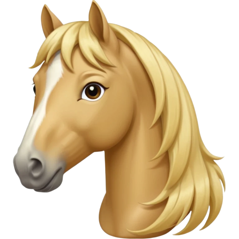 horse with long blonde hair emoji