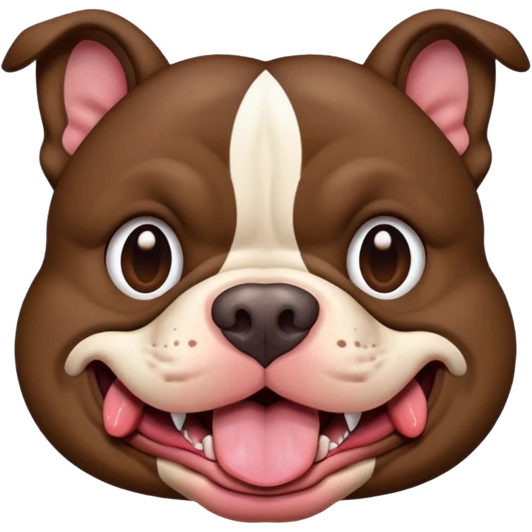 kkkiller-american-bully dark brown tongue out emoji