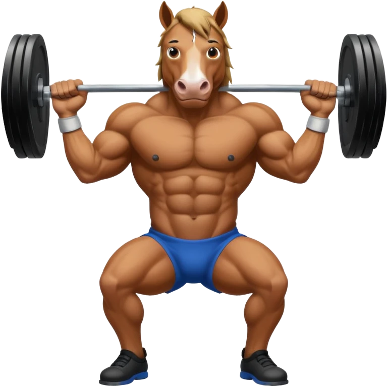 weightlifting horse emoji