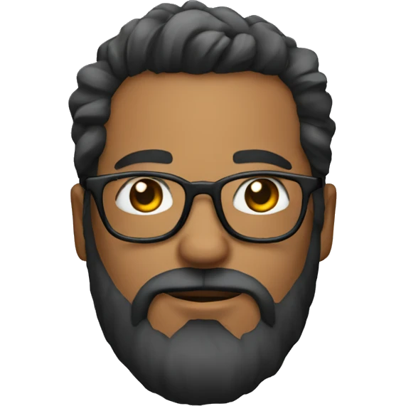 Bearded person majestic with glasses emoji