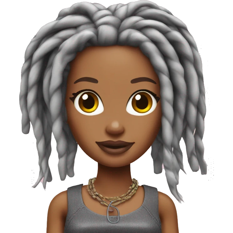 Barbie with dreads emoji
