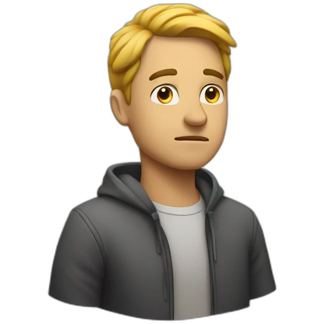 man thinking emoji