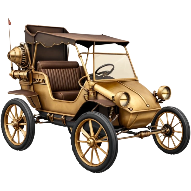 Old American West tarnished underglow C-3PO bounty hunter 1854 delicately ornate rosegold accents painted dune buggy buckboard wagon powered by electric motors and batteries with safety and belts flying rapidly roughening terrain stable on strong agile steampunk cantilever suspension and steering  emoji