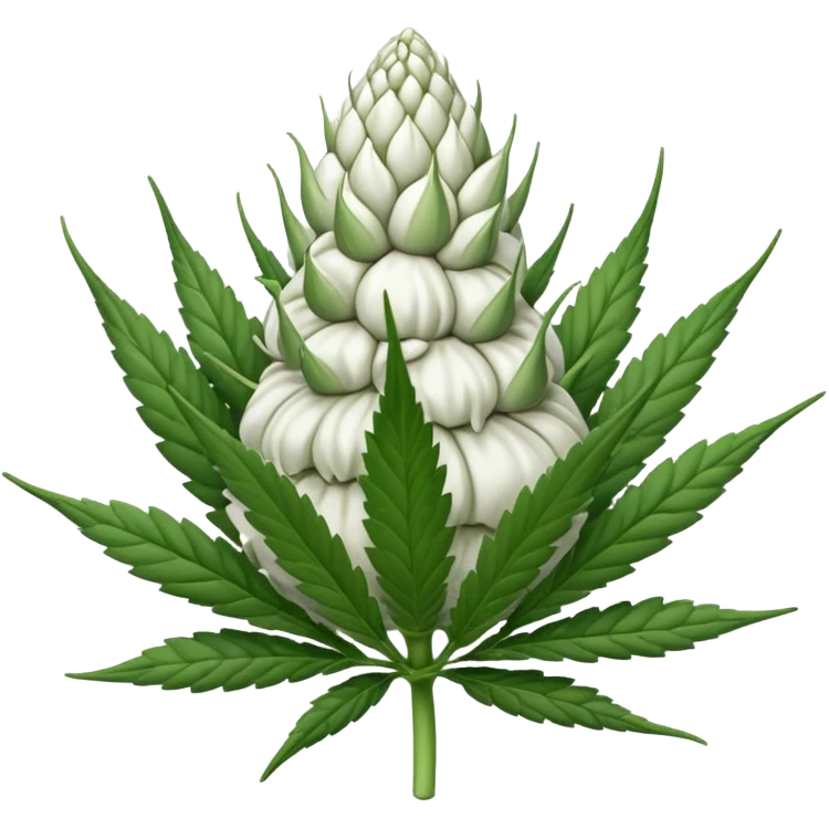 white color marijuana, no color emoji