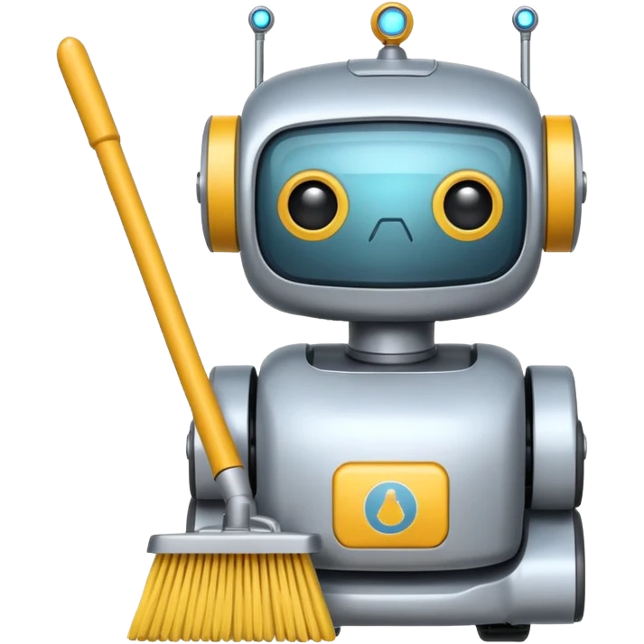 cleaning robot emoji