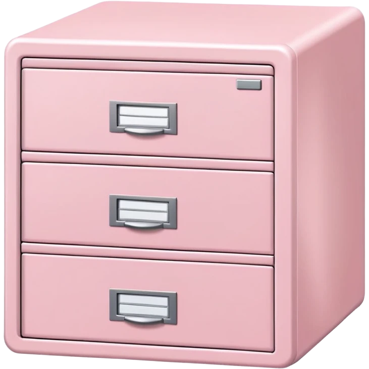 Light pink file cabinet emoji