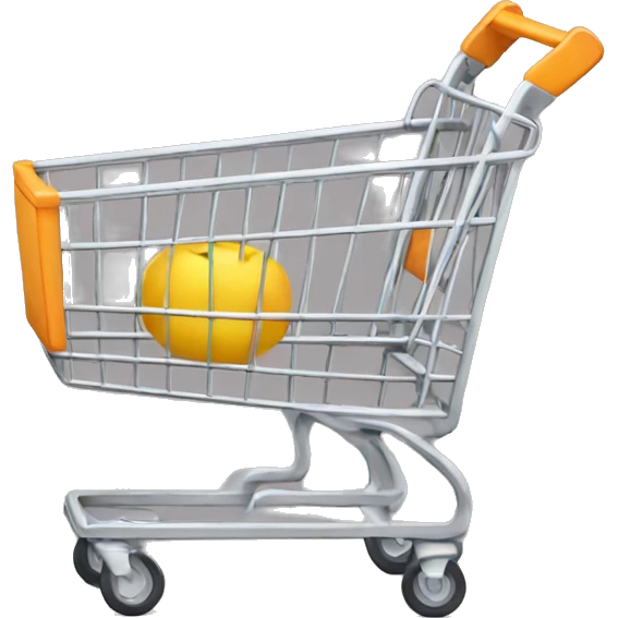 Talking shopping cart  emoji