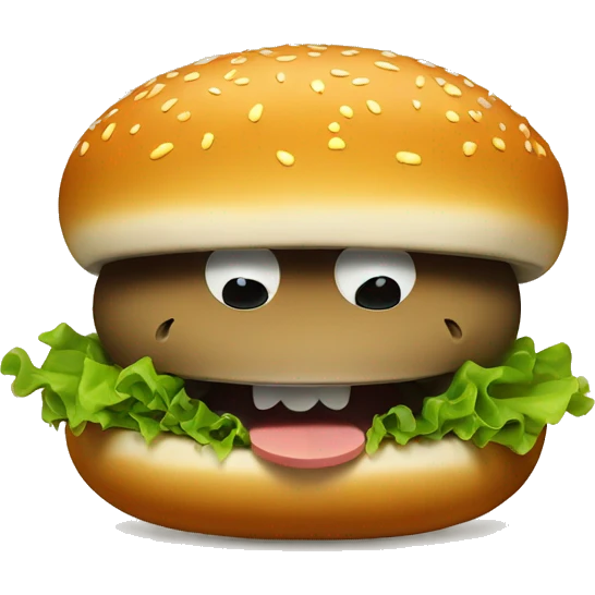 hamburger shark emoji