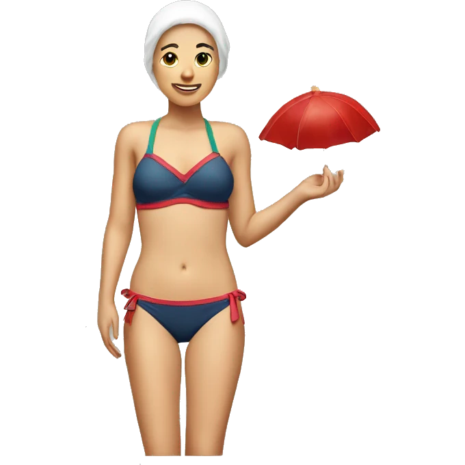 Santa bathing suit  emoji