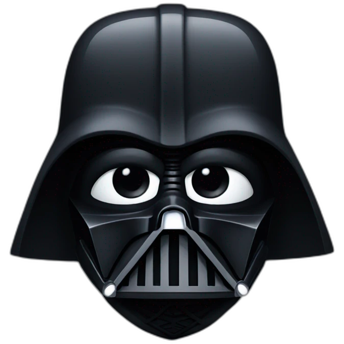 Dark Vader with slip emoji