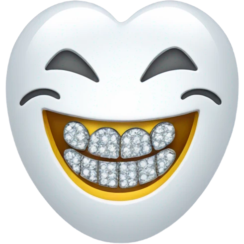 Emoji with diamond grill emoji
