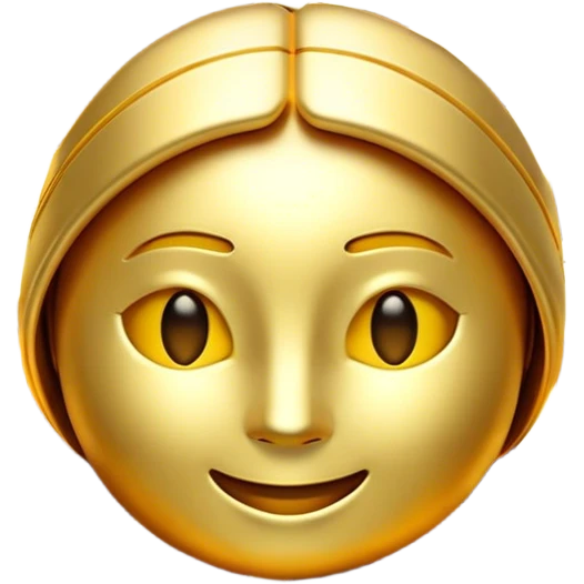 Cinematic Realistic Gold Emoji, Radiant and brilliant, with smooth, polished golden bars reflecting the light in stunning highlights. The soft, warm glow of the metal exudes luxury and elegance, catching every glimmer in the surrounding environment. Soft glowing outline, capturing the essence of wealth and timeless beauty in gleaming gold! emoji