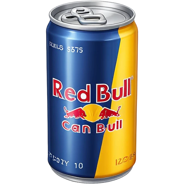 Flat icon Red Bull yellow emoji