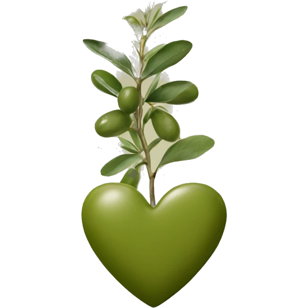 Heart-coloured-olive emoji