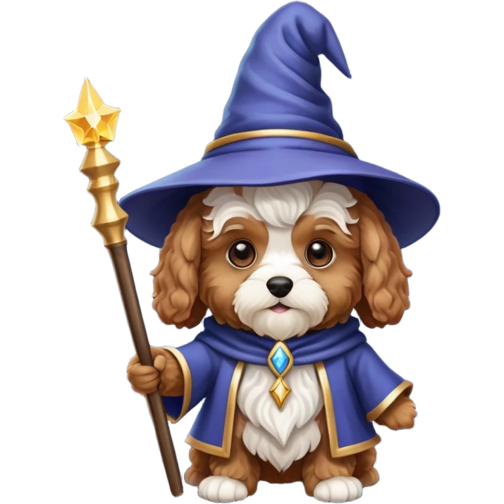 Wizard Cavapoo emoji