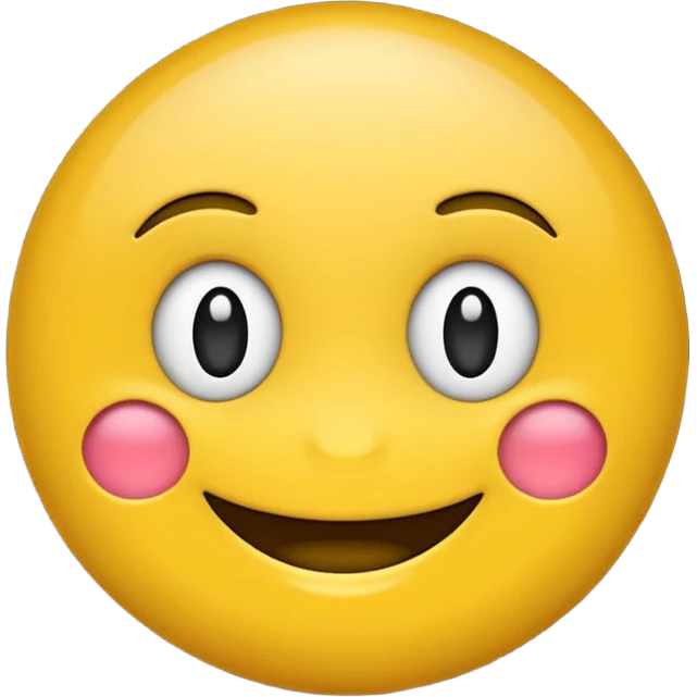 Quiero que me hagas un emoji amarillo, sonriente emoji