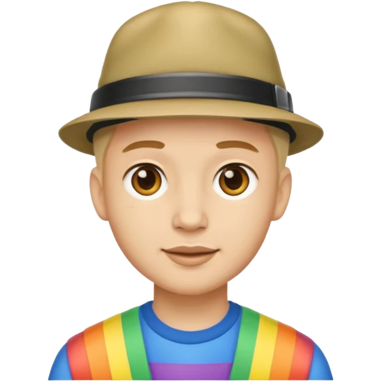 Гей в шляпе emoji