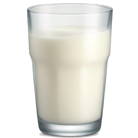 glass of milk cheers emoji