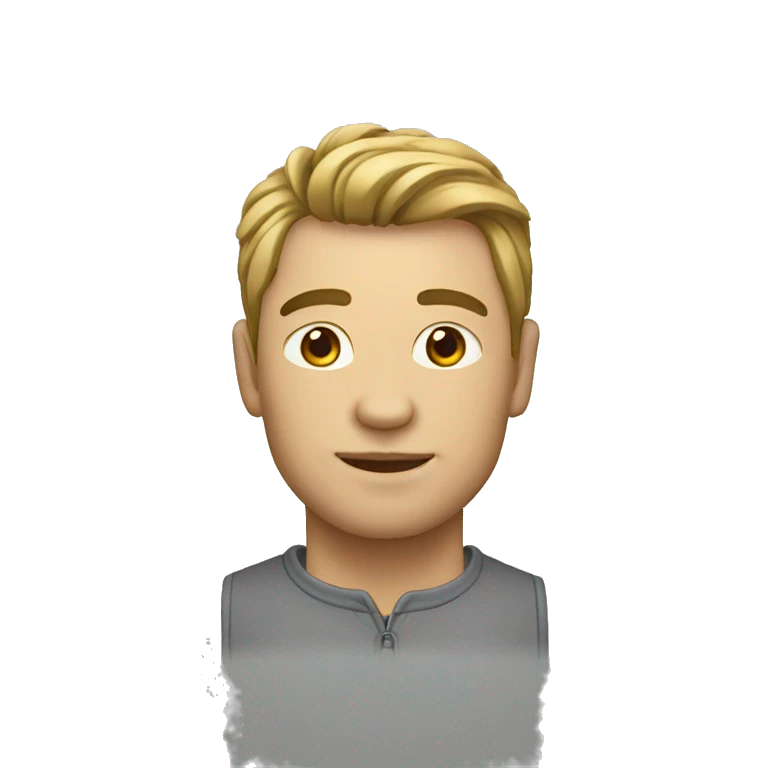 homme avec mac emoji