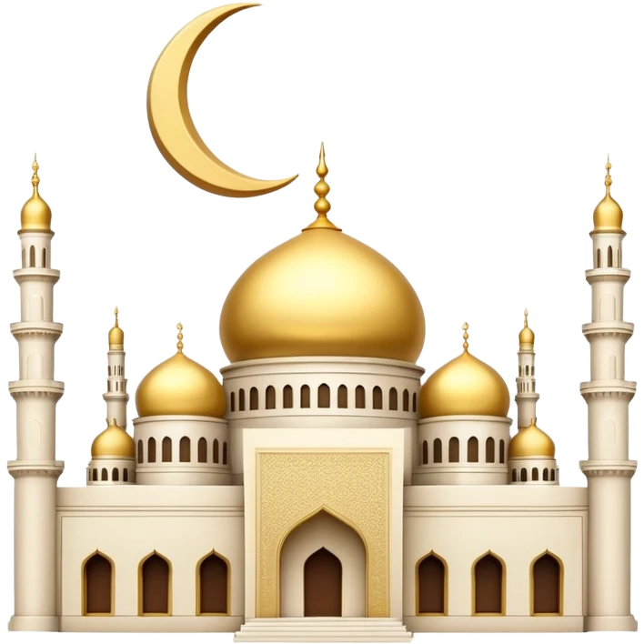 mosque with crescent moon emoji