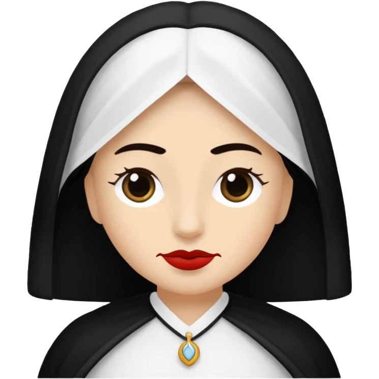 vull un perosnatge estil bimoji que sigui com una nimfa bella i fantasmal amb túniques blanques. Té la pell blanca com el guix, cabell platejat, un nas llarg, ulls negres grans i llavis carmesí. emoji