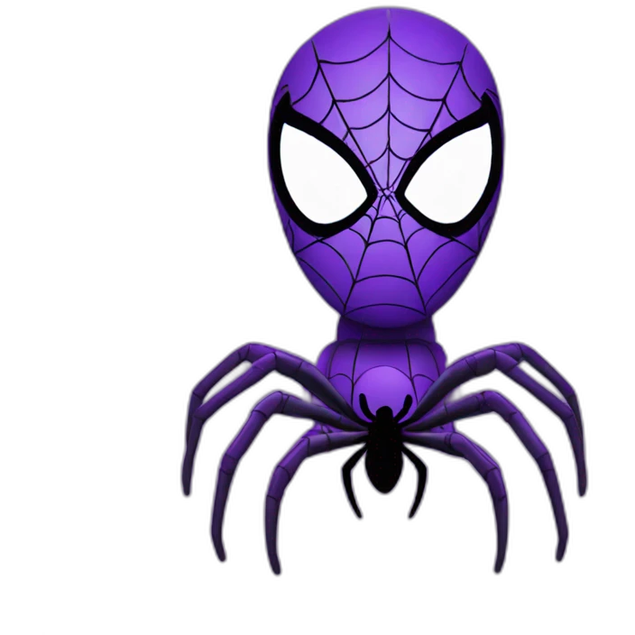 Spider man in purple emoji