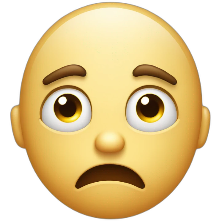 The stressed emoji depicts a frowning face with raised eyebrows and sweat droplets, conveying feelings of tension and overwhelm. emoji