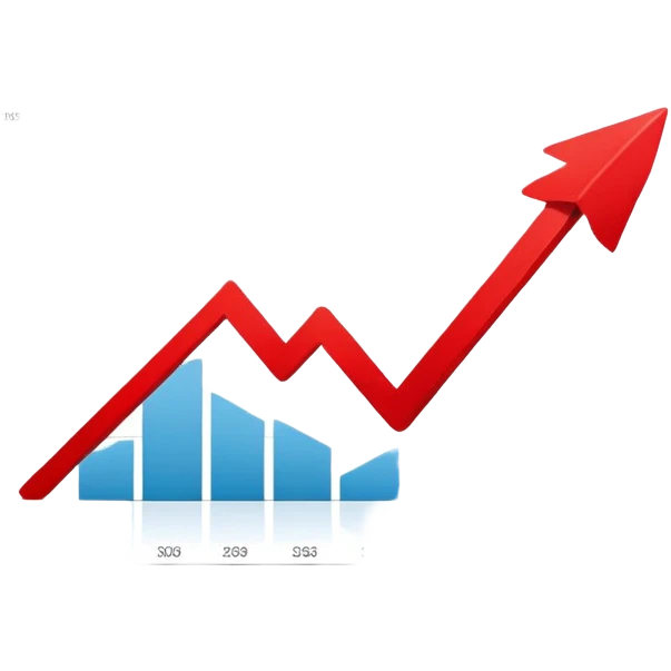 chart with a down going red arrow emoji