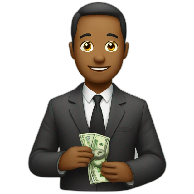 Money as a person emoji