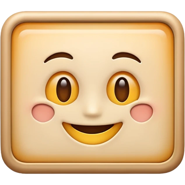 A white reactangle wall and face has this emoji :) emoji