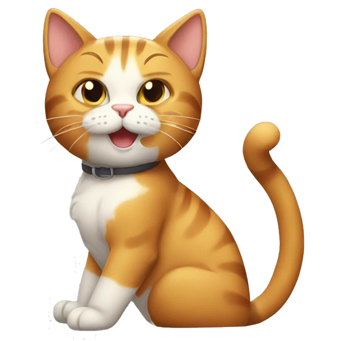 two muscular cats lucky 13 emoji