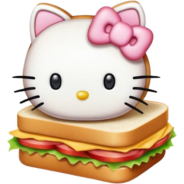 Hello kitty sandwich  emoji