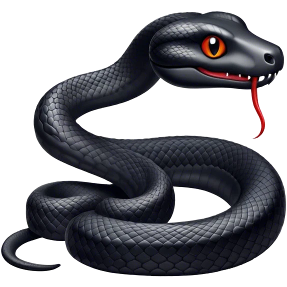Black snake emoji