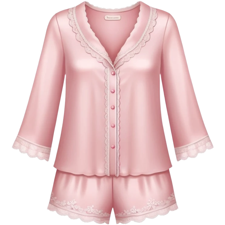 light pink coquette pajamas emoji