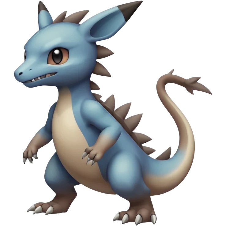 Dusky Muted Smoky Matte Gradient-toned Pokémon-Fakémon-Digimon-Creature, (full body) emoji