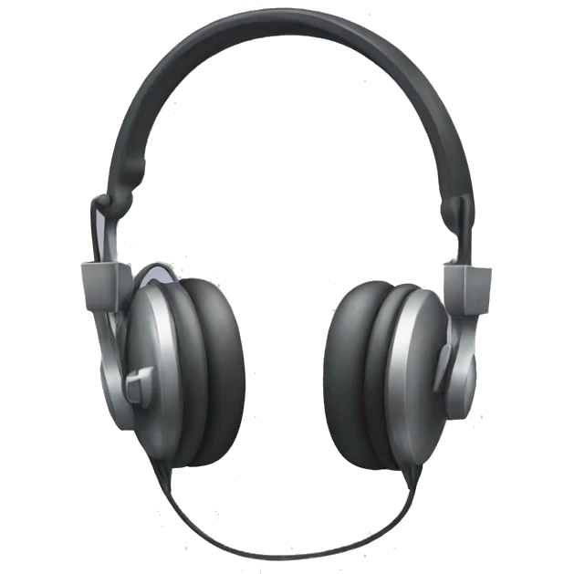 headphones with a bow emoji