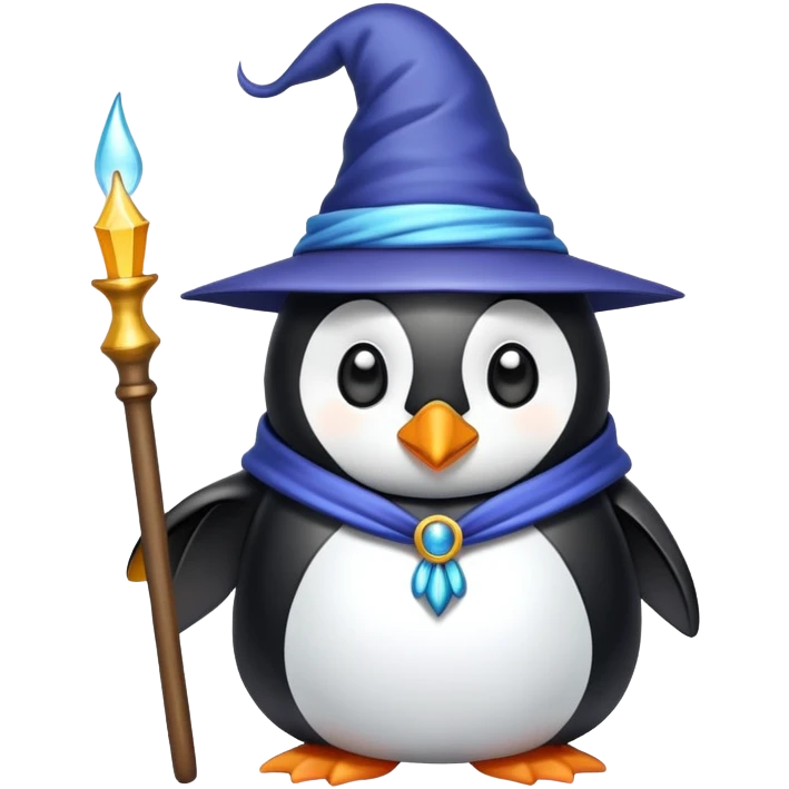 penguin wizard emoji