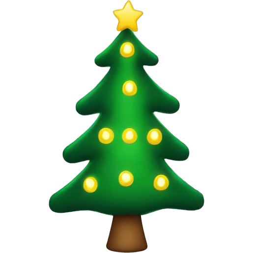 christmas tree with lights emoji