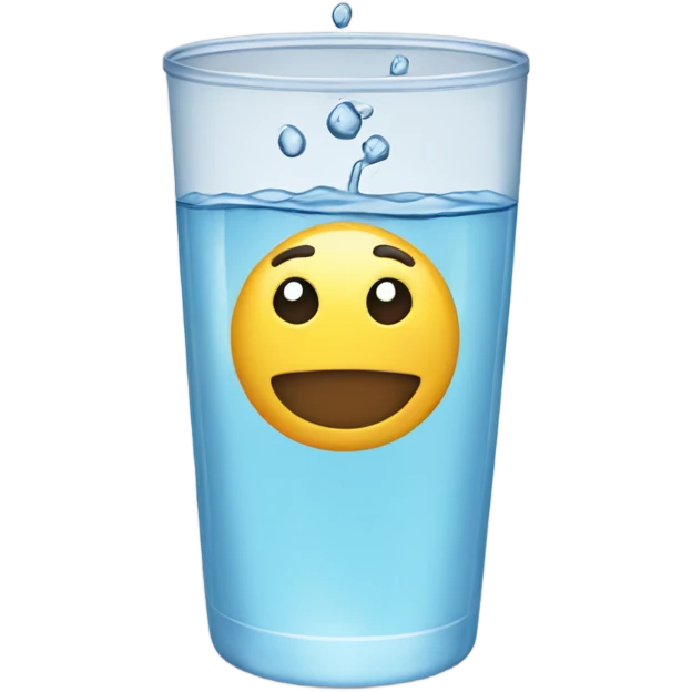 Vaso de agua emoji