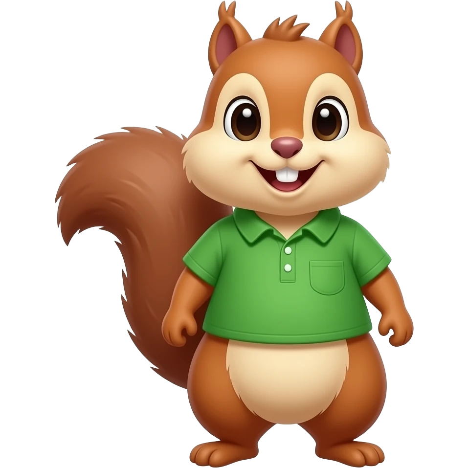 chipmunks in a green shirt emoji